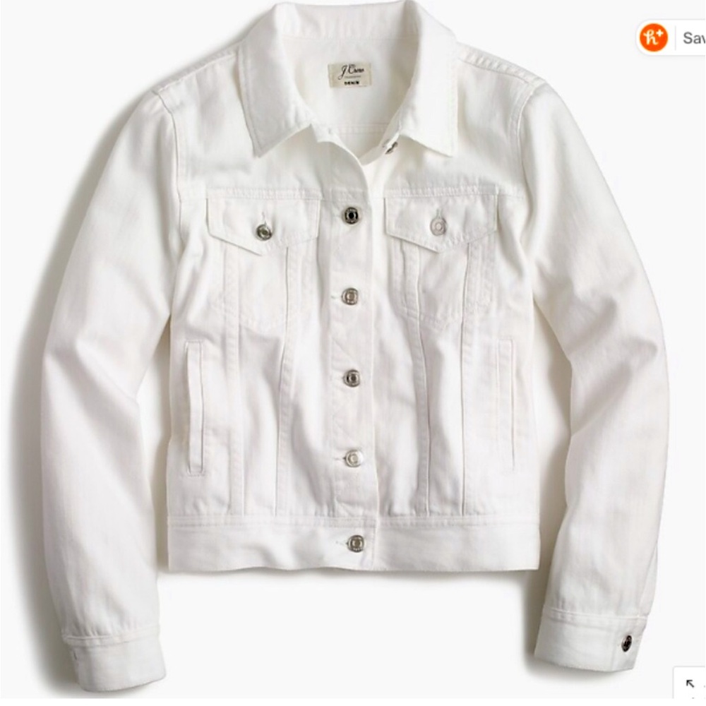 J.Crew Classic White Aden I’m Jacket. Size XS. Excellent condition!!!